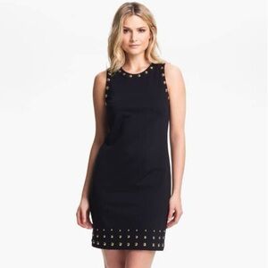 Navy Michael Kors Dress with Gold Accents